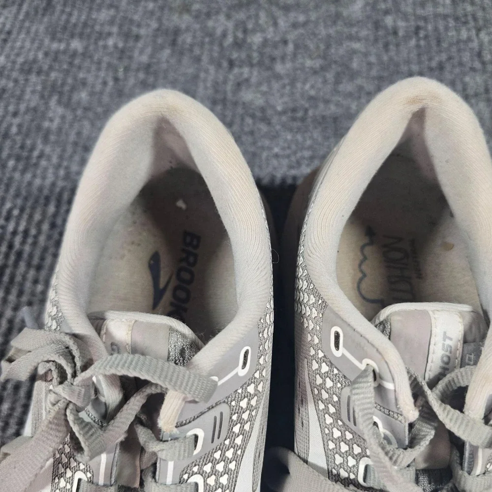 Brooks Ghost 14 Shoes‎ Womens Size 9.5 Gray Running Cushioned Mesh Sneakers